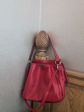 Montana West Red crossbody & Shoulder Bag with Stud Accent